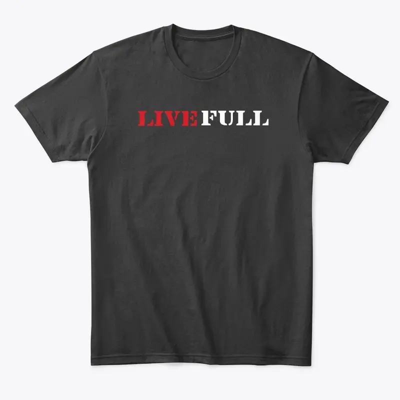 Live Full Black T