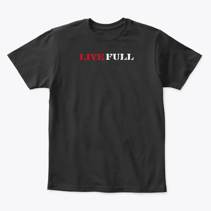 Live Full Black T