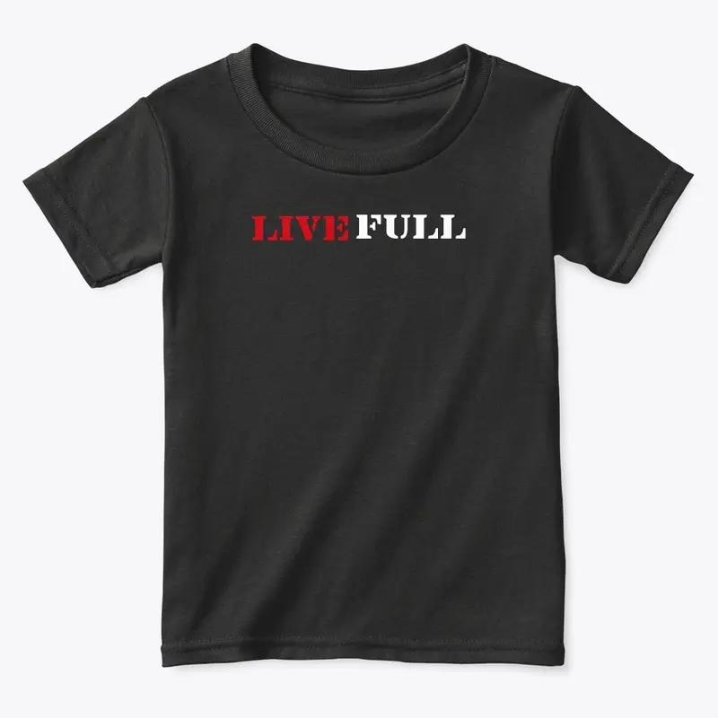 Live Full Black T